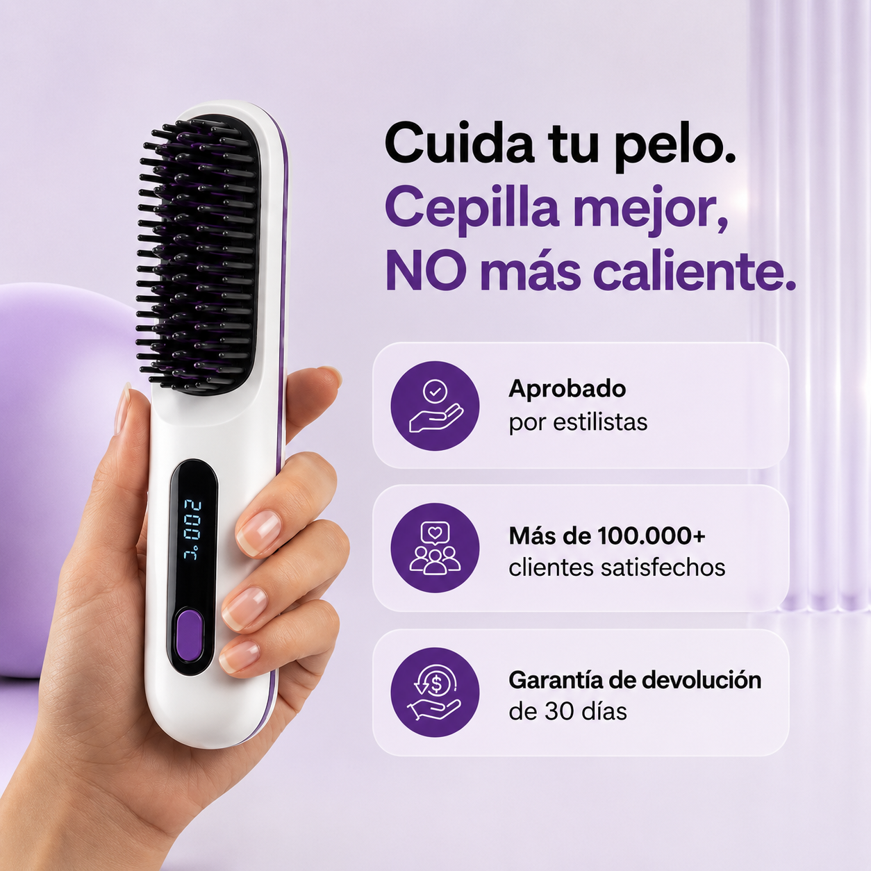 Cepillo Alisador - Liso en menos de 5 minutos